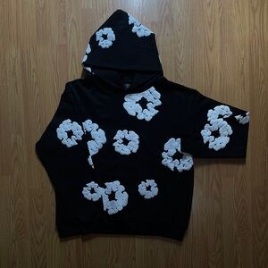 Black and White Floral Men's Sweater